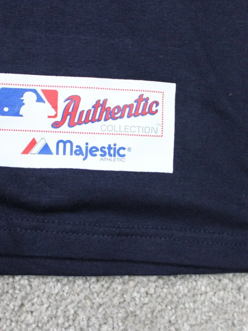 Cleveland Indians Shirt NWT Mens XL Blue Majestic 2007 MLB Playoffs Short Sleeve - Picture 4 of 12